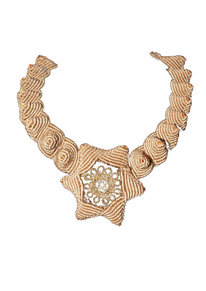 Women's pendant with gold details